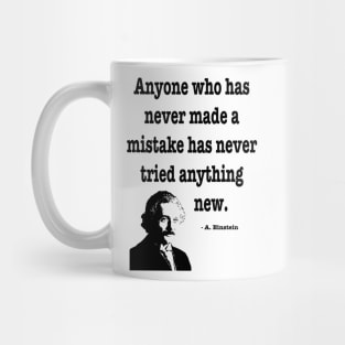 Albert Einstein Mistake Quote Mug